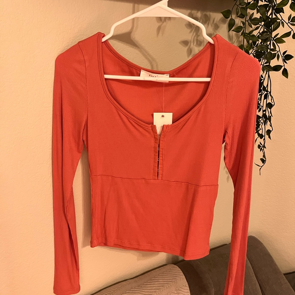 Nordstrom crop 3/4 sleeve shirt